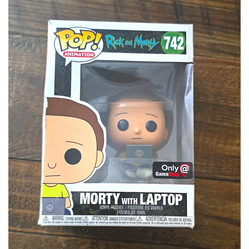Funko Pop! Animation Rick and Morty Morty with Laptop #742 Vinyl Figure 2020